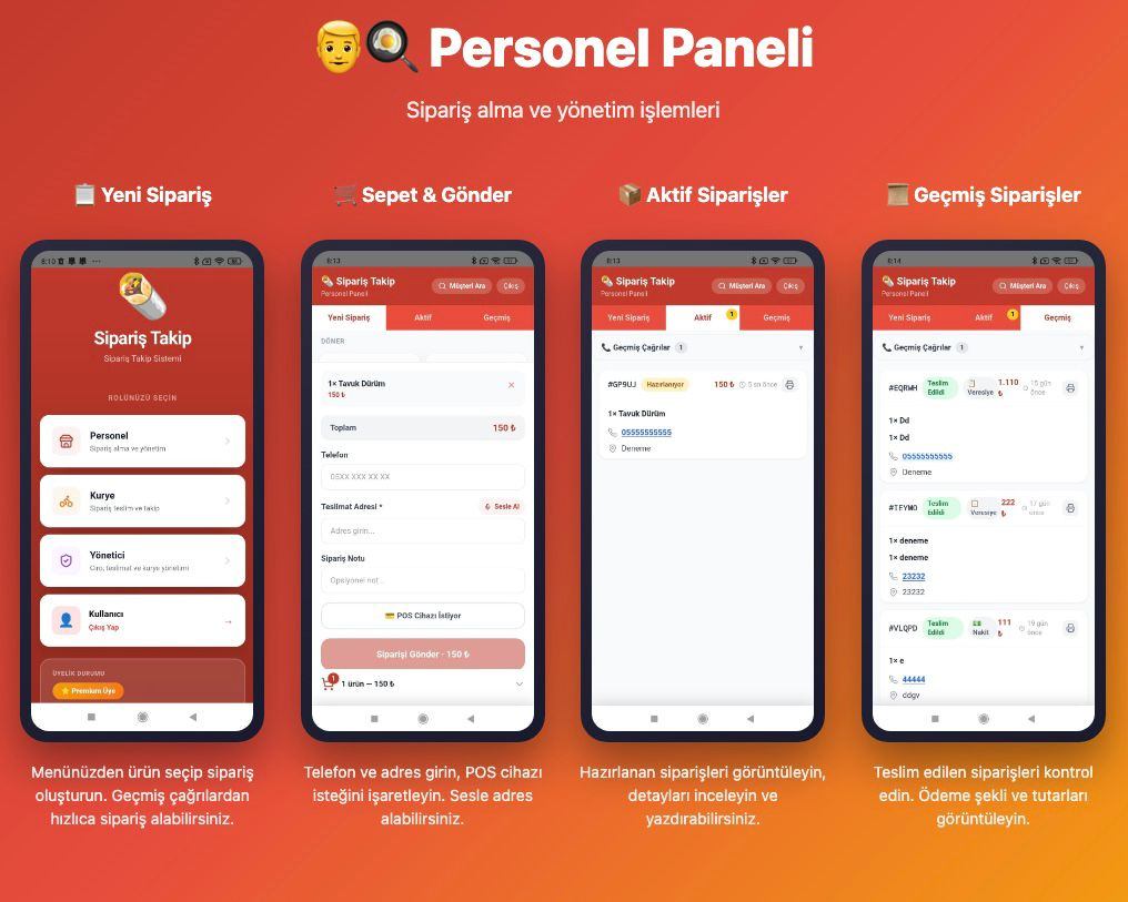 Personel Paneli Ekran Görüntüleri